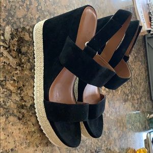 Caslon suede wedges